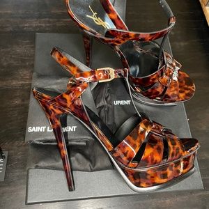 Saint Laurent Tribute 105MM Sandal Size 38.5